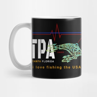 Tampa Bay FL., TPA, I love fishing the USA Mug